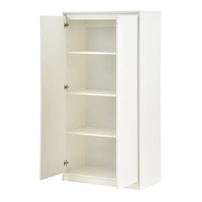 ARMÁRIO PARA ESCRITÓRIO ALTO 2 PORTAS START UP - BRANCO/BRANCO - Foto 6