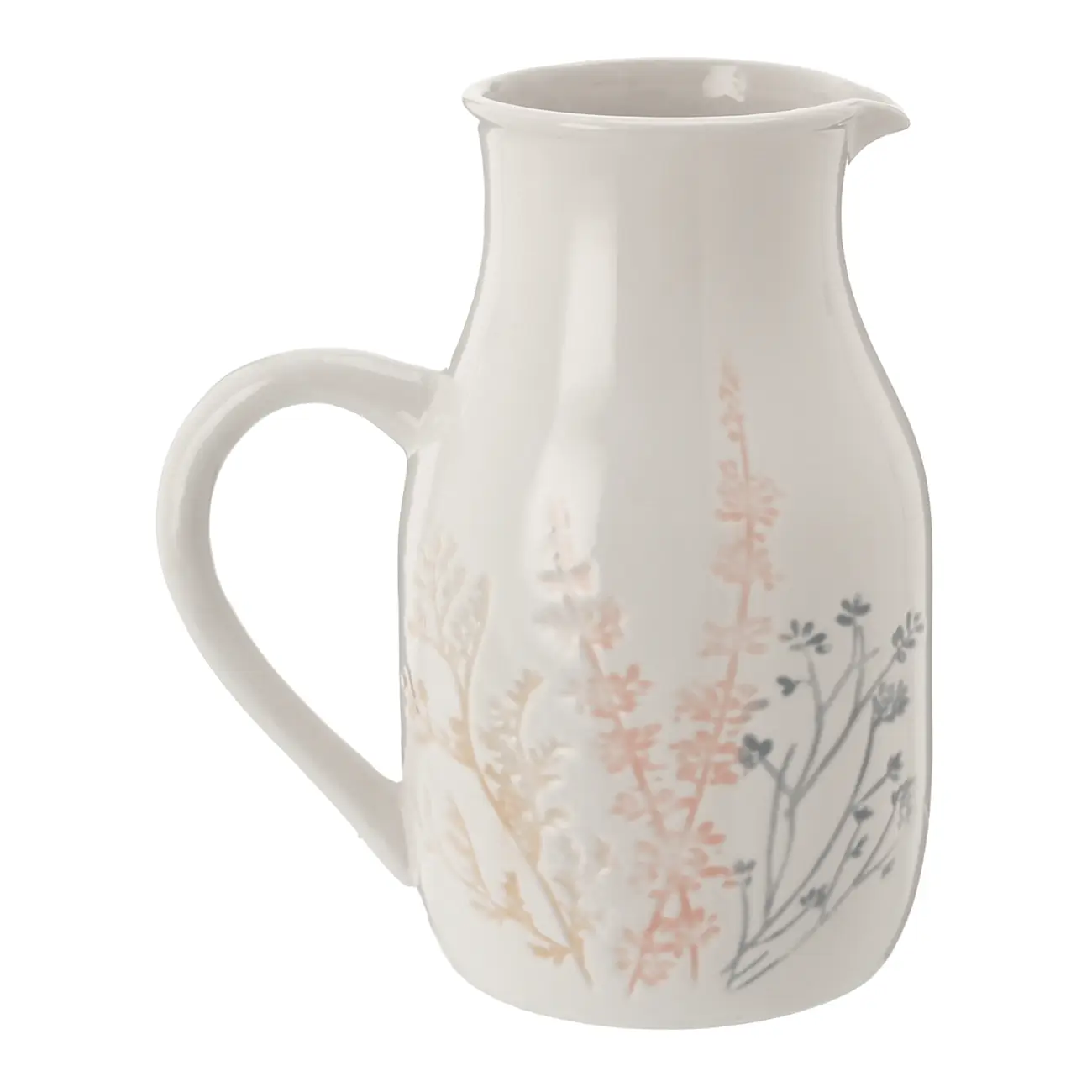 JARRA DECORATIVA FLORAISON - BRANCO/VIN ROSE - Foto 1