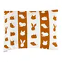 KIT COM 3 FRONHAS INFANTIL 30 CM X 40 CM FEIRA DOS BICHOS - OFF WHITE/CASCA DE URUCUM - Foto 4