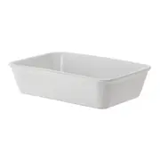 TRAVESSA REFRATÁRIA 21 CM X 14 CM THEVY - BRANCO/BRANCO - Foto 1