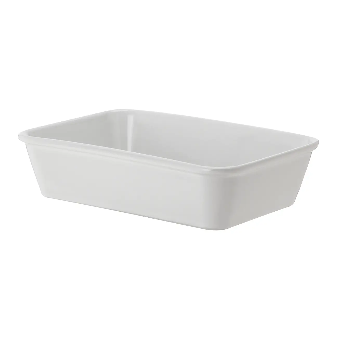 TRAVESSA REFRATÁRIA 21 CM X 14 CM THEVY - BRANCO/BRANCO - Foto 1