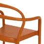 CADEIRA DE COZINHA EMPILHÁVEL COM BRAÇOS THONIX - TERRACOTA - Foto 8
