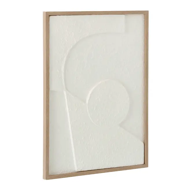 QUADRO I 50 CM X 70 CM TEXTURE DIMENSIONS - MADEIRA/BRANCO - Foto 2
