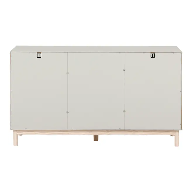 BUFFET 3 PORTAS 1,35 M X 38 CM SNAB - FLANDRES/NATURAL WASHED - Foto 10