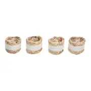 ARGOLA PARA GUARDANAPO CONJUNTO COM 4 PEÇAS TRIANA - FIBRA NATURAL/NATURAL - Foto 1