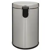 LIXEIRA COM PEDAL 12 L HOYT - INOX/PRETO - Foto 6
