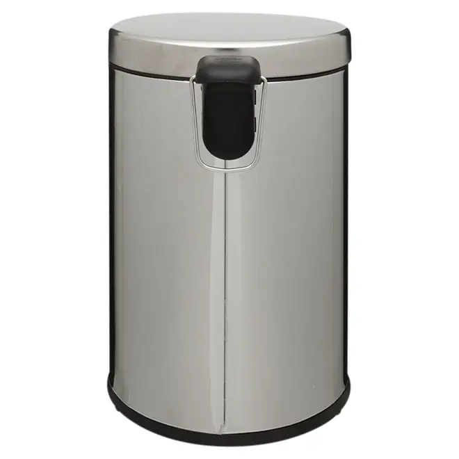 LIXEIRA COM PEDAL 12 L HOYT - INOX/PRETO - Foto 6