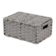 CESTO DOBRÁVEL 34 CM X 24 CM X 15 CM NID - CINZA PROVENCE - Foto 2