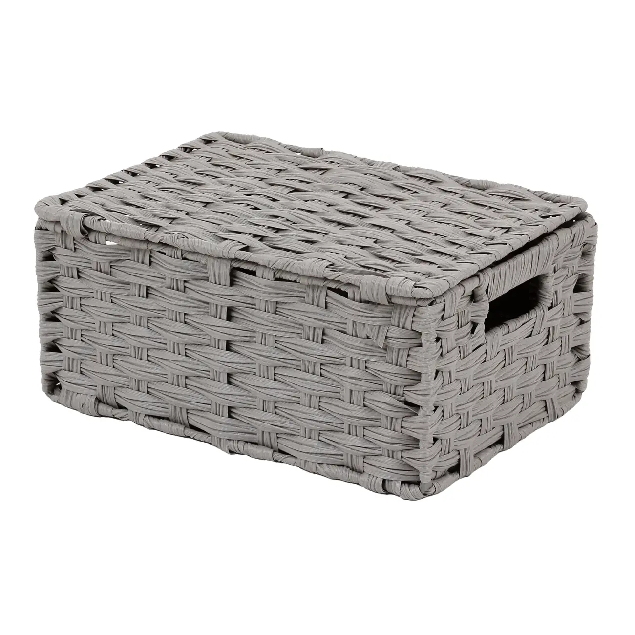 CESTO DOBRÁVEL 34 CM X 24 CM X 15 CM NID - CINZA PROVENCE - Foto 2