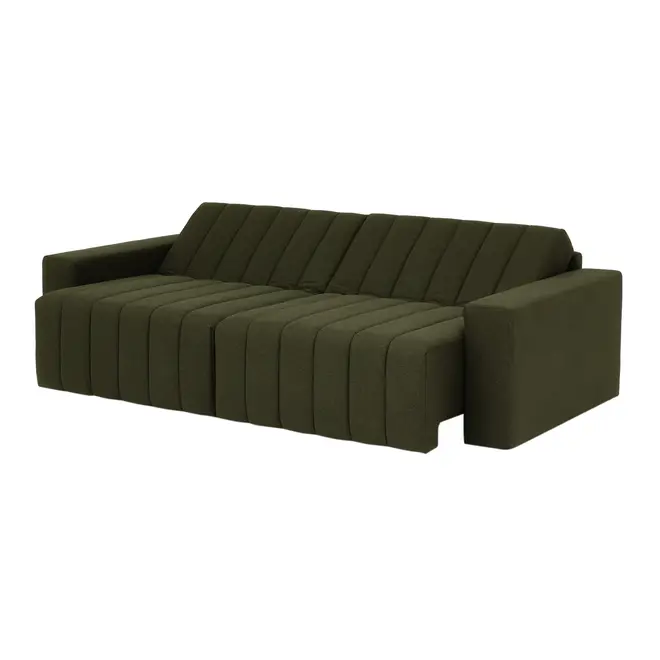 SOFÁ-CAMA RETRÁTIL E RECLINÁVEL 3 LUGARES SNOOZE - MUSGO - Foto 8