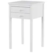 MESA DE CABECEIRA 2 GAVETAS MODEL - BRANCO - Foto 2