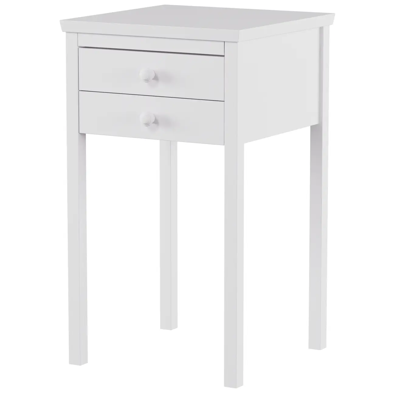 MESA DE CABECEIRA 2 GAVETAS MODEL - BRANCO - Foto 2