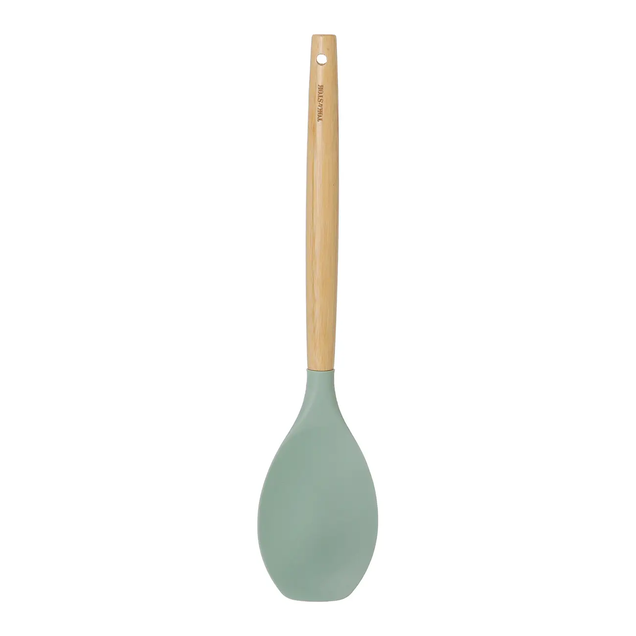COLHER 31 CM SILIBOO - SÁLVIA/BAMBU - Foto 1