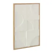 QUADRO II 50 CM X 70 CM TEXTURE DIMENSIONS - MADEIRA/BRANCO - Foto 2