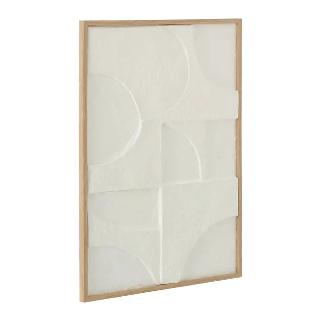 QUADRO II 50 CM X 70 CM TEXTURE DIMENSIONS - MADEIRA/BRANCO - Foto 2