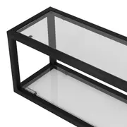 RACK SUSPENSO/NICHO 2,10 M X 21 CM GRAFF - GRAFITE MATTE FLOTADO/INCOLOR - Foto 4