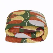 EDREDOM DUPLA-FACE CASAL/QUEEN 2,40 M X 2,50 M PAISAGISTA - MULTICOR/MUSGO - Foto 3