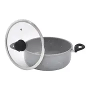 CAÇAROLA INDUÇÃO 24 CM GRANITY - KONKRET/PRETO - Foto 3