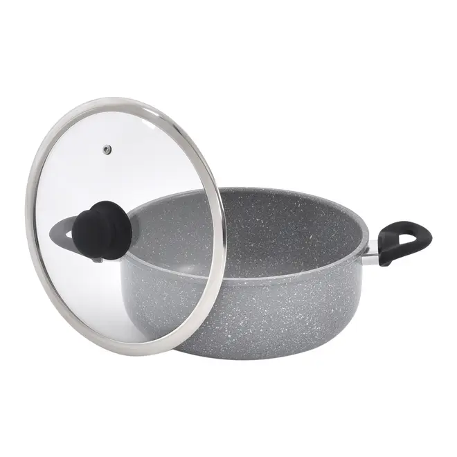 CAÇAROLA INDUÇÃO 24 CM GRANITY - KONKRET/PRETO - Foto 3