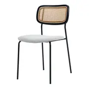 CADEIRA DE JANTAR MCM ORIENT - PRETO/NATURAL - Foto 1