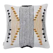 CAPA PARA ALMOFADA 45 CM X 45 CM BAMBARA - NATURAL/ZAFFRON - Foto 1