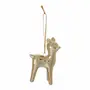 PINGENTE RENA 9 CM FINE FESTIVITY - OURO - Foto 1