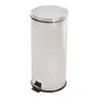 LIXEIRA COM PEDAL 30 L MALDEN - INOX/PRETO - Foto 3