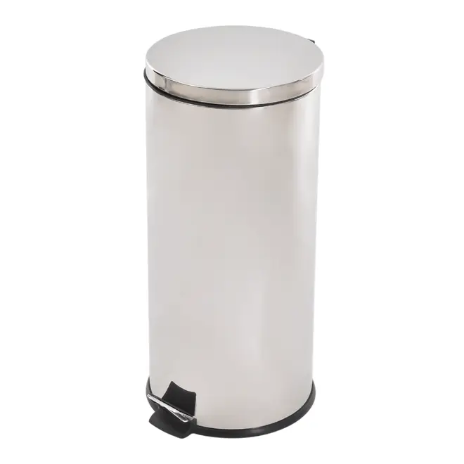 LIXEIRA COM PEDAL 30 L MALDEN - INOX/PRETO - Foto 3