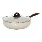 WOK INDUÇÃO 28 CM CERAMIC LIFE SMART PLUS - CREAM/MARROM - Foto 3