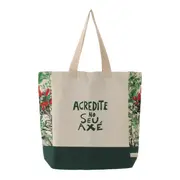 SACOLA SETE ERVAS AXÉ - VERDE/MULTICOR - Foto 1
