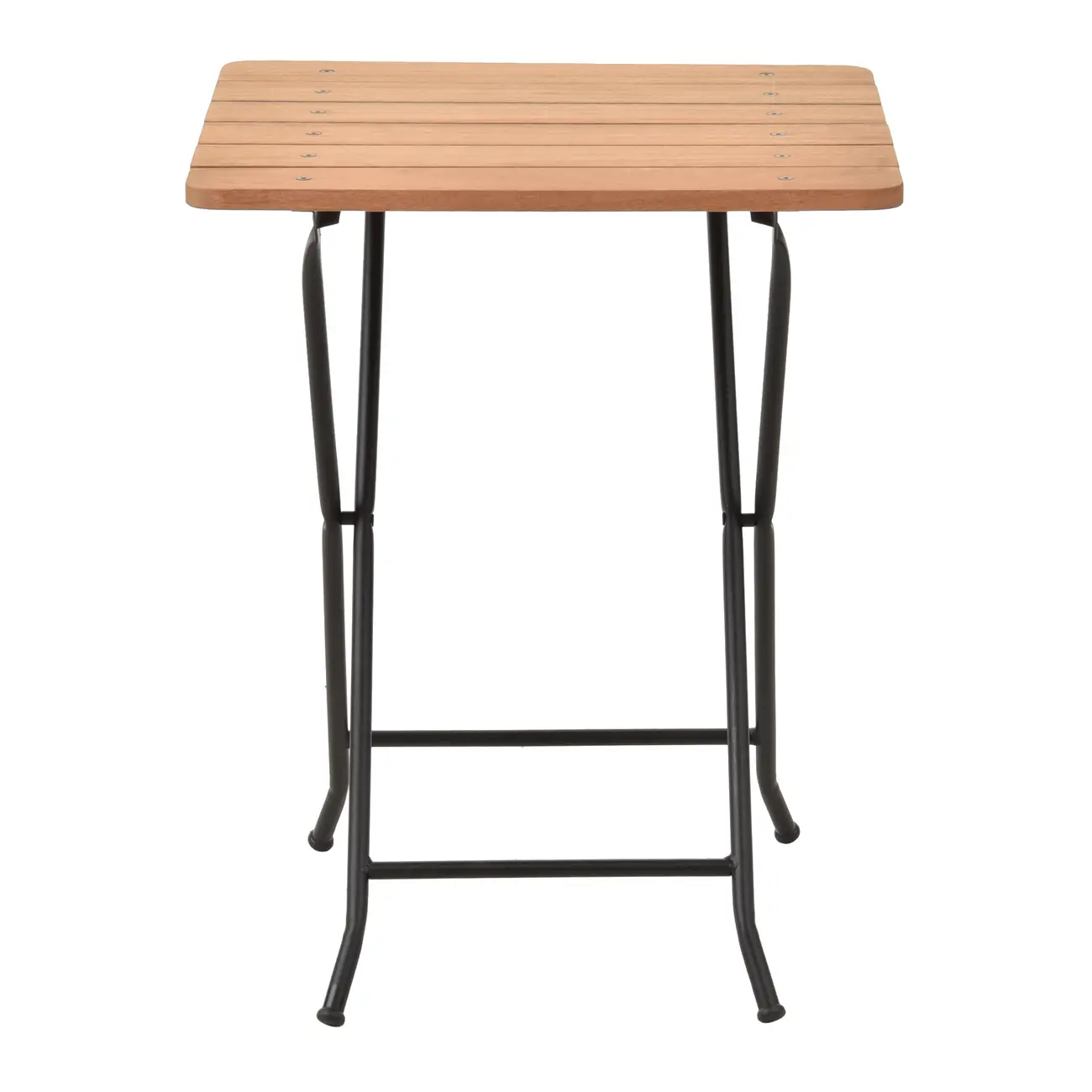 MESA PARA ÁREA EXTERNA DOBRÁVEL 60 CM X 60 CM VENETO - PRETO/EUCALIPTO - Foto 1