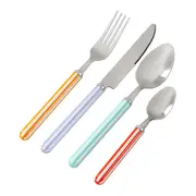 FAQUEIRO 24 PEÇAS PARA 6 PESSOAS STRIPED COLOR - CORES CALEIDOCOLOR - Foto 2