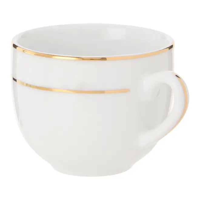 XÍCARA CAFÉ 75 ML GOLDEN - BRANCO/OURO - Foto 4