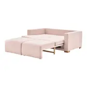 SOFÁ-CAMA 2 LUGARES ORIGAMI - QUARTZO ROSA/TAUARI - Foto 6