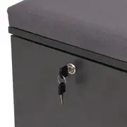LOCKER COM RODÍZIOS E 1 PORTA BASCULANTE ALETA - KONKRET/CINZA - Foto 8