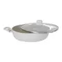 PANELA INDUÇÃO WOK COM TAMPA 28 CM CHEF - OFF WHITE/INCOLOR - Foto 4