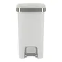 LIXEIRA COM PEDAL 15 L DAY USE - BRANCO/INOX - Foto 2