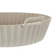 FÔRMA PARA FRITADEIRA REDONDA 21 CM EASY FRY - BEGE - Foto 7