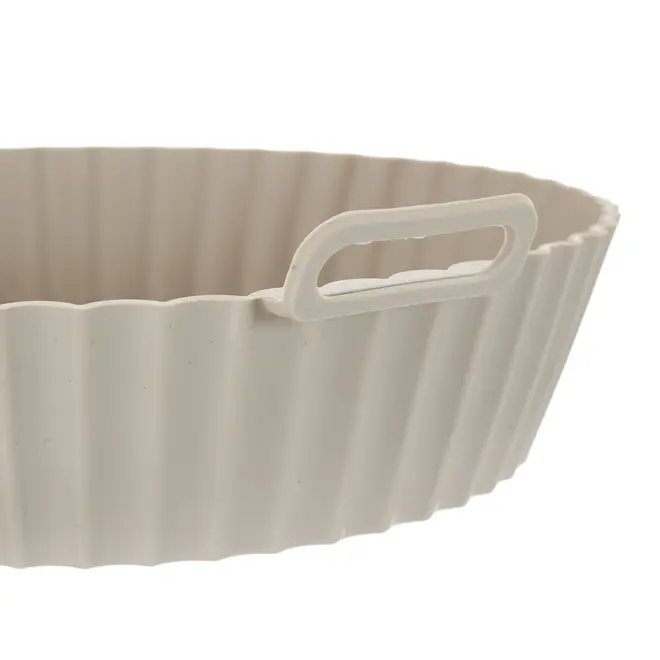 FÔRMA PARA FRITADEIRA REDONDA 21 CM EASY FRY - BEGE - Foto 7