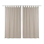 CORTINA 2 PEÇAS 1,30 M X 2,30 M FENESTRADA - NATURAL/BEGE - Foto 1