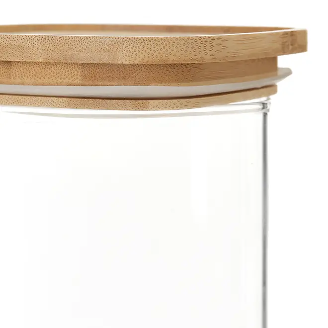 POTE 450 ML BAMBOO BORUS QUADRADO - INCOLOR/BAMBU - Foto 5