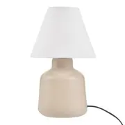 LUMINÁRIA DE MESA KERAMIK C/CUP M - CAMELO/PRETO - Foto 1
