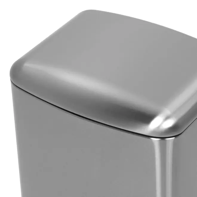 LIXEIRA COM PEDAL 30 L SILENT - INOX/PRETO - Foto 6