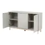 BUFFET 3 PORTAS 1,35 M X 38 CM SNAB - FLANDRES/NATURAL WASHED - Foto 7