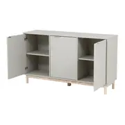 BUFFET 3 PORTAS 1,35 M X 38 CM SNAB - FLANDRES/NATURAL WASHED - Foto 7