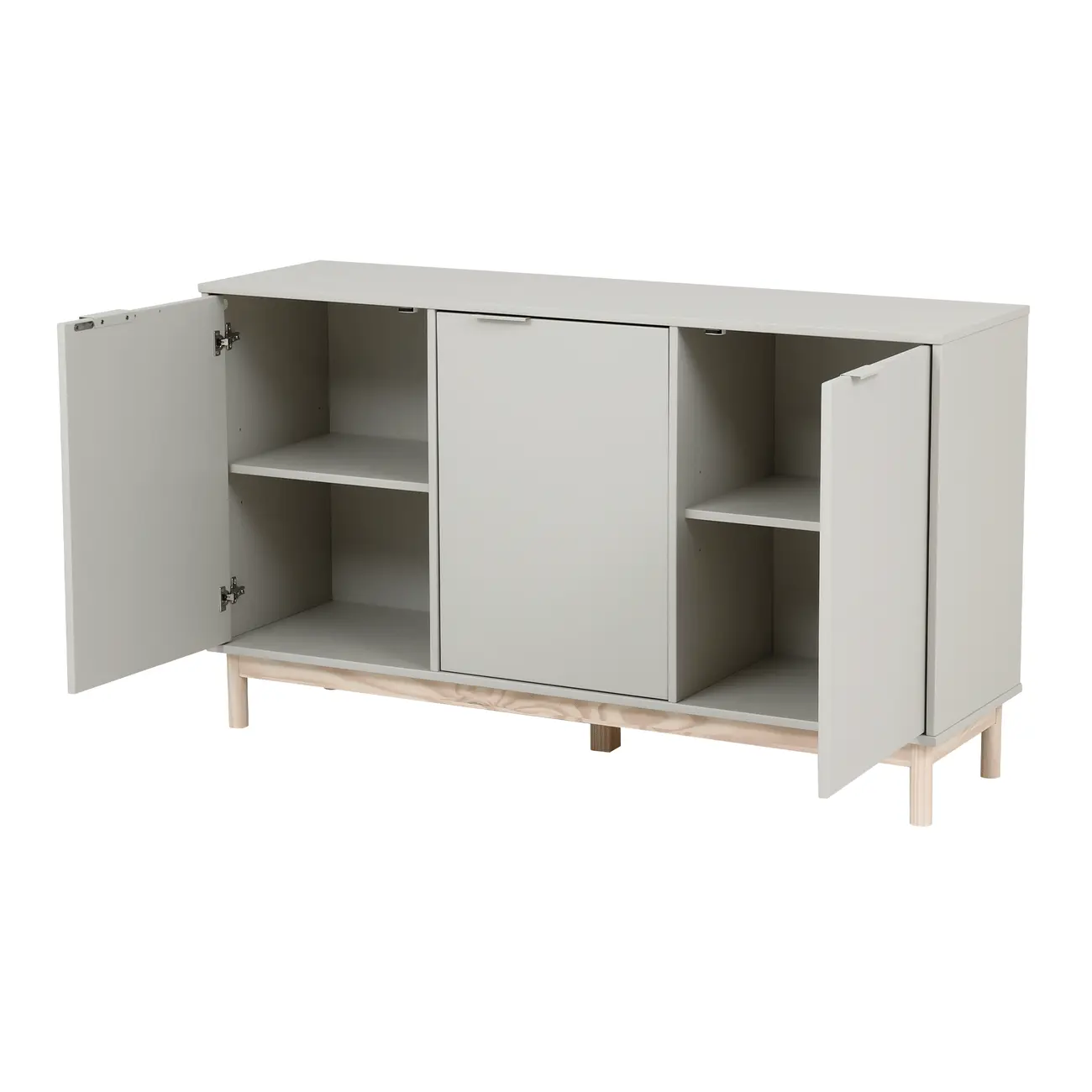 BUFFET 3 PORTAS 1,35 M X 38 CM SNAB - FLANDRES/NATURAL WASHED - Foto 7
