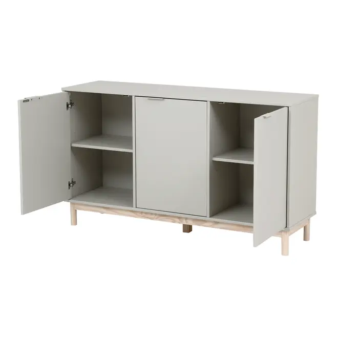 BUFFET 3 PORTAS 1,35 M X 38 CM SNAB - FLANDRES/NATURAL WASHED - Foto 7