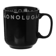 CANECA 300 ML TUDO OU TUDO - PRETO/BRANCO - Foto 1