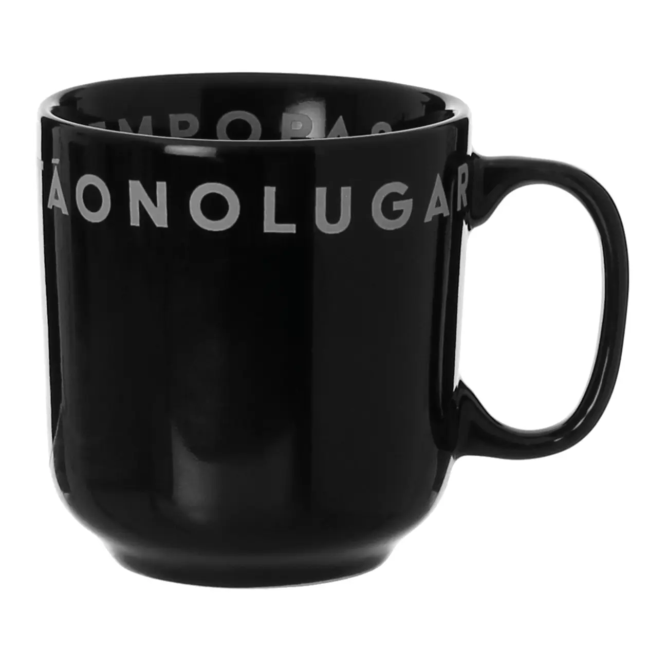 CANECA 300 ML TUDO OU TUDO - PRETO/BRANCO - Foto 1