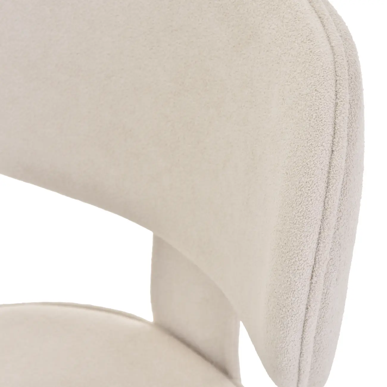 CADEIRA DE JANTAR XEQUE - BOUCLÉ BRANCO - Foto 7
